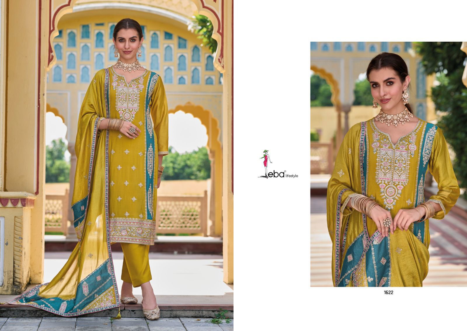 Eba Sophia Premium Silk Wedding Salwar Kameez Catalog
